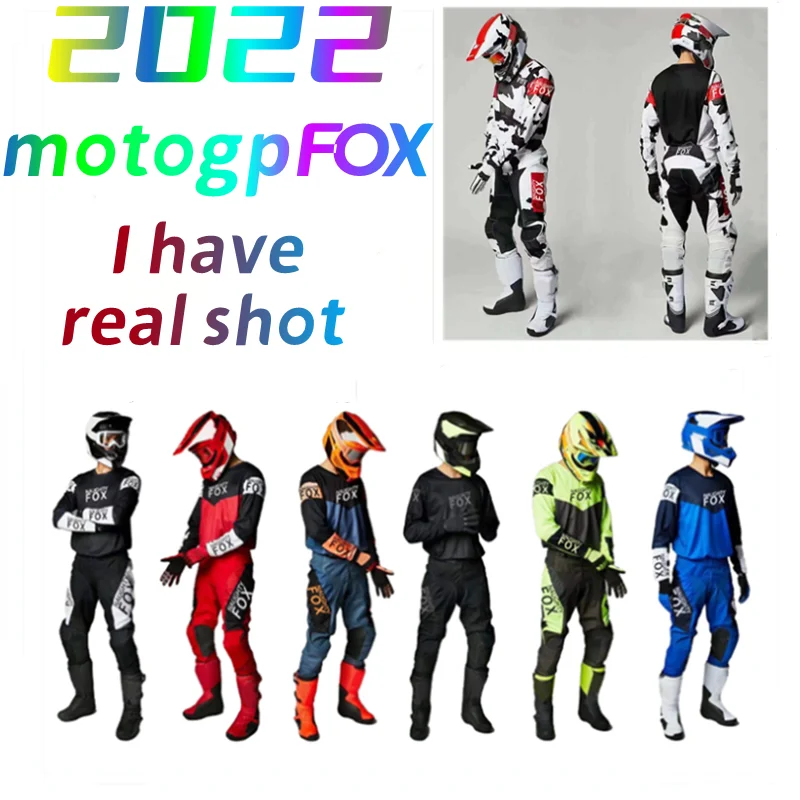 

New Motogpfox Motocross Comfort Breathable Shirt and Pant AM SS MTB Premium Protective Gear