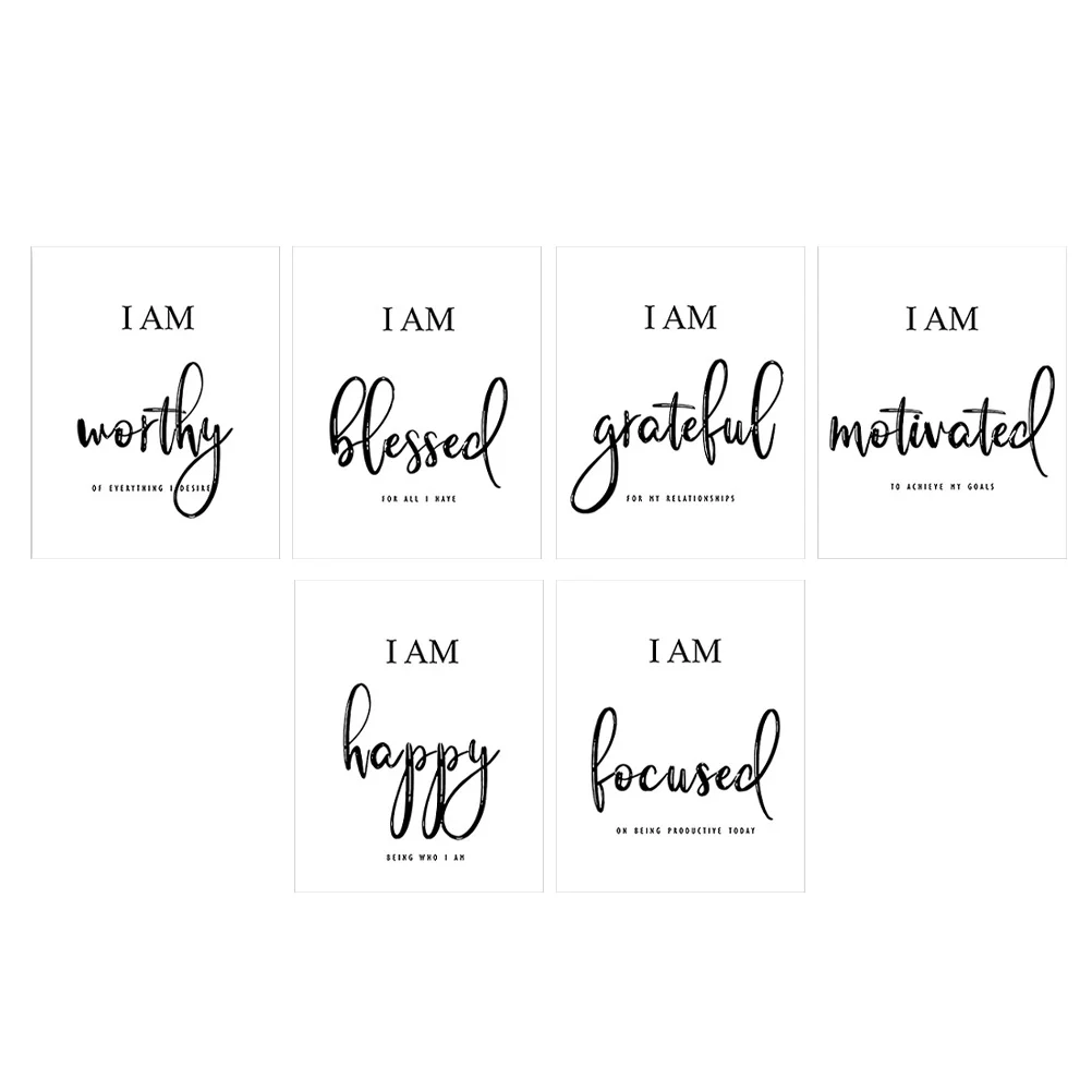 

Decor English Poster Wall Hanging Canvas Motivational Quotes Posters