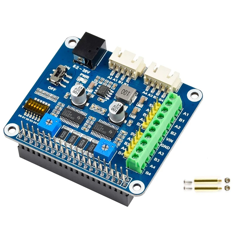 

Waveshare Stepper Motor HAT Driver Module For Raspberry Pi 4 Board DRV8825 2 Motor Road Expansion Board For Sculpturing Machine