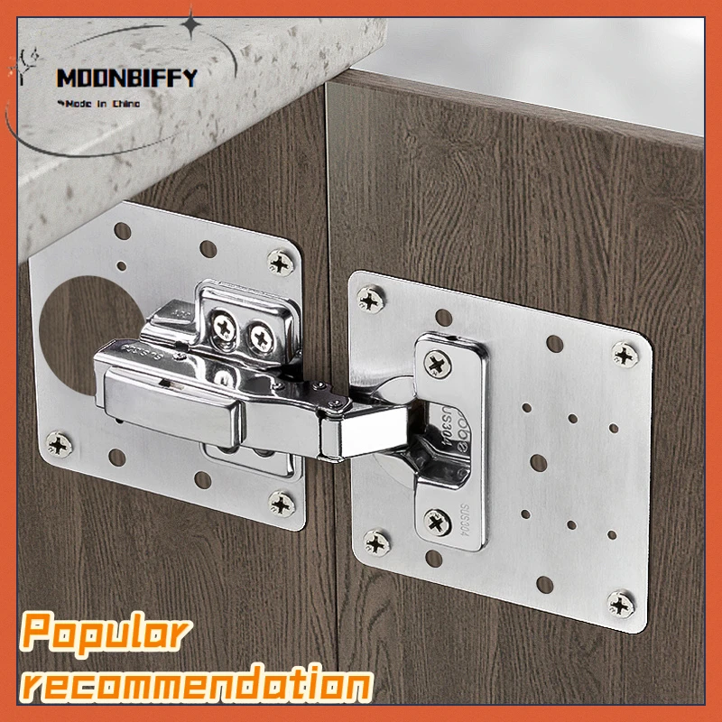 

Hinge Stainless Steel Repair Plate,Furniture Cabinet Door Panel Connection Plastic Repair Plate Hardware Accessories