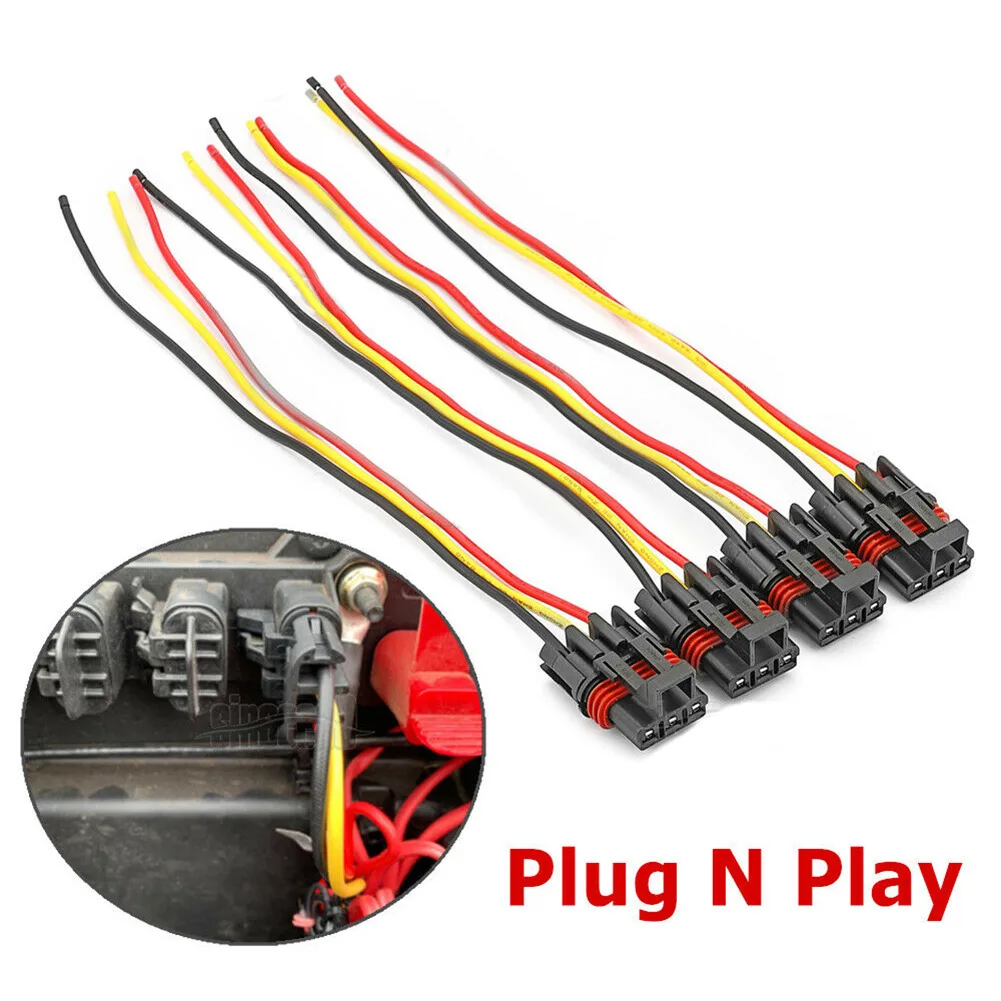 

4pcs Plug Pulse Power ATV Accessories Direct Replacement For Polaris RZR PRO XP XP4 Pigtail Wire Plug Pulse power plug connector