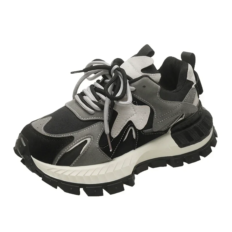 2024 новые простые кроссовки на высоком каблуке повседневная модная обувь для