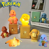 pokemon pikachu anime characters night light toys childrens luminous kawaii toys bedside lamp bedroom decorations gift