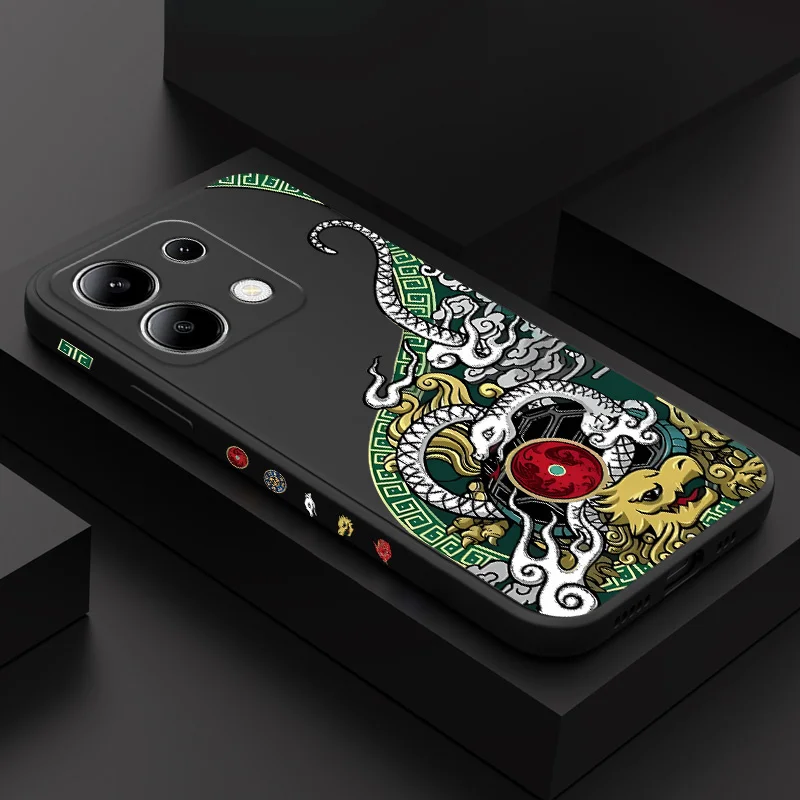 Чехол Phoenix Totem для телефона Xiaomi Redmi Note 13 12 12S 11 11S 10 10S 9 9S Pro Plus 4G