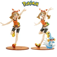 pokemon anime kawaii mizugorou may mudkip 18cm action figure toys for cartoon characters children birthday christmas gift
