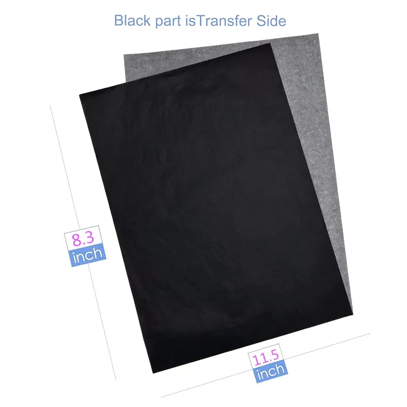 

100 Pcs Carbon Paper Transfer Copy Sheets Graphite Tracing A4 for Wood Canvas Art Paper Office Painting Accessories DIY Copy