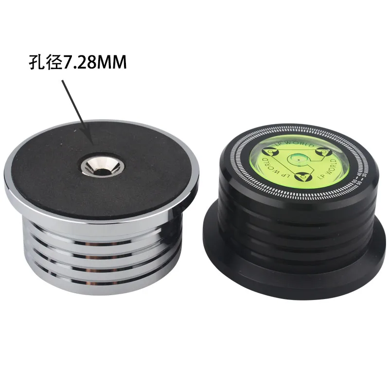 Hi-end 50Hz/60Hz LP Vinyl Record Audio Disc Town Turntable Stabilizer Aluminum Weight Clamp | & Video Cables