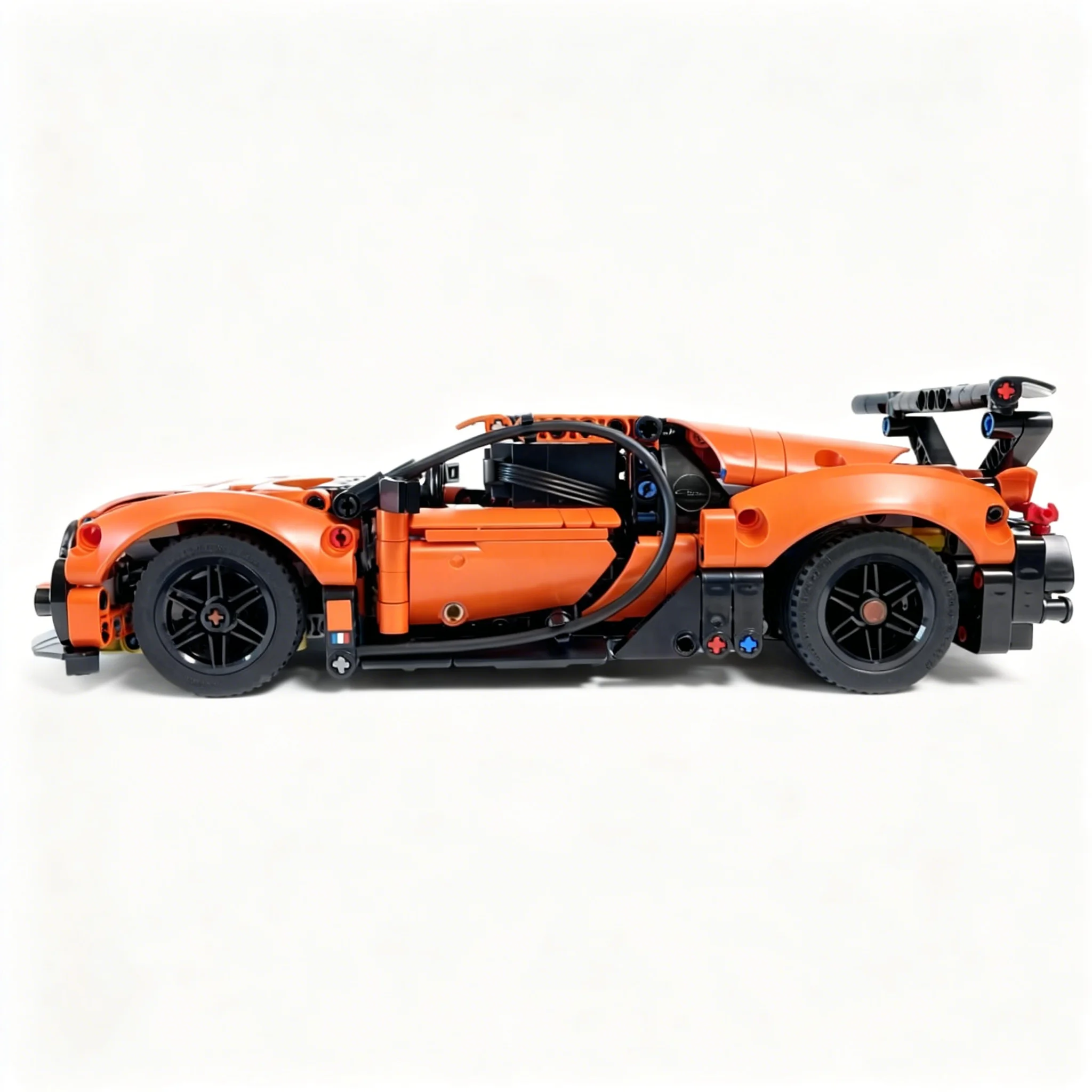 894 детали MOC Bugatti Chiron Pur Sport Hypercar: Техническая модель-конструктор, архитектурные игрушки, креативный подарок на Рождество (art.: 3920da63f5291) - 3920da63f5291