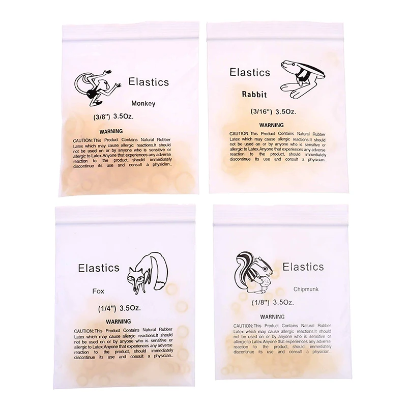 

100pcs/Box Dental Orthodontic Rubber Bands Ortho Elastics Latex Braces 4 Sizes For Choice