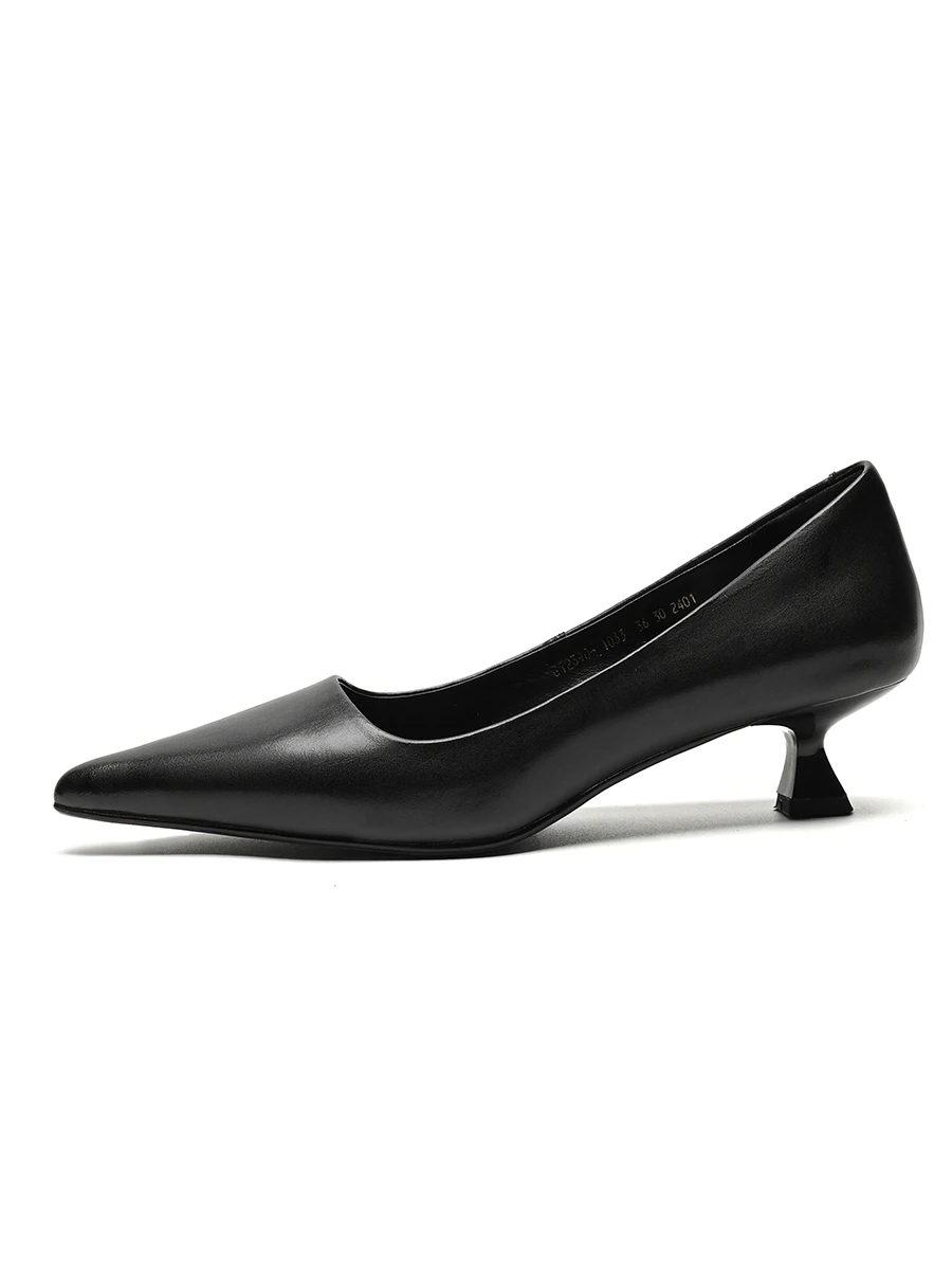 Женские туфли-лодочки из спилка с острым носком туфли для вечеринок на тонком