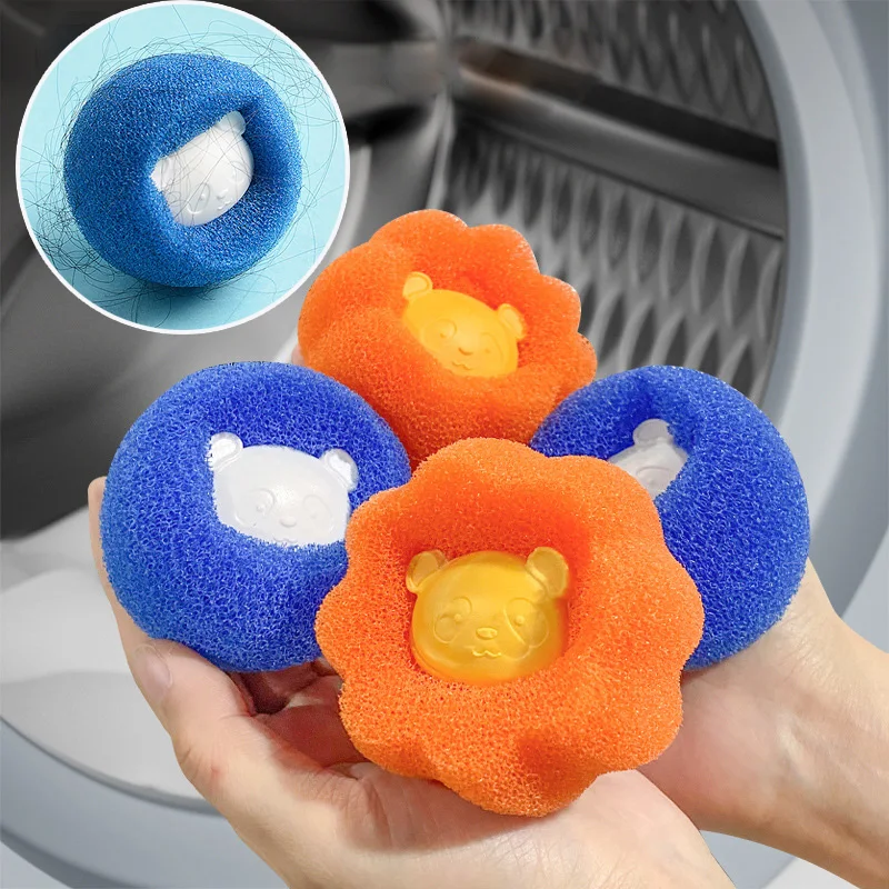 

Reusable Washing Machine Hair Remover Pet Fur Lint Catcher Filtering Ball Anti Winding Adsorption Cleaning Laundry Accessories
