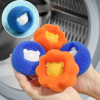 reusable washing machine hair remover pet fur lint catcher filtering ball anti winding adsorption cleaning laundry accessories