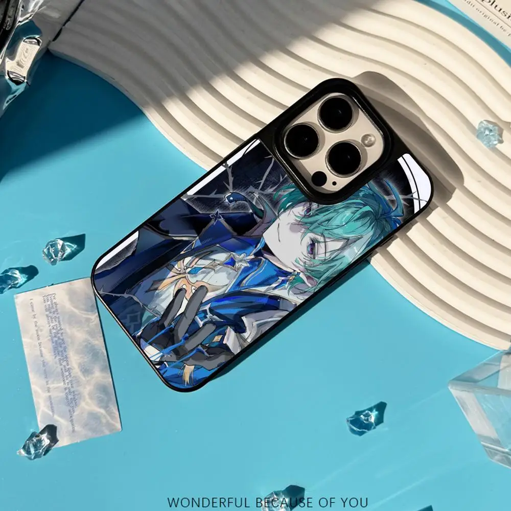 Горячая новинка: Чехол для iPhone 17, 16, 15, 14, 13, 12 Pro Max с узором постеров персонажей игры Lohen Man, из овчины, с серебристой окантовкой, защитный (art.: 3920db985229a) - 3920db985229a