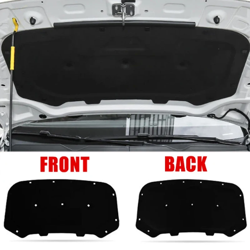 Автомобильные коврики для звукоизоляции для VW Volkswagen Taos Tharu 2019 2020 2021 2022 2023 2024, теплоизоляционные крышки капота, автомобильные аксессуары