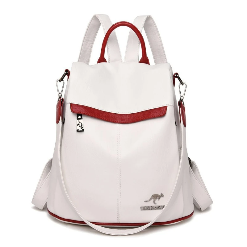 

Designer Mochila Multi Functional Large Capacity Bag Sac A Dos Fashion Anti Theft Backpack High Quality Leather Knapsack Women's