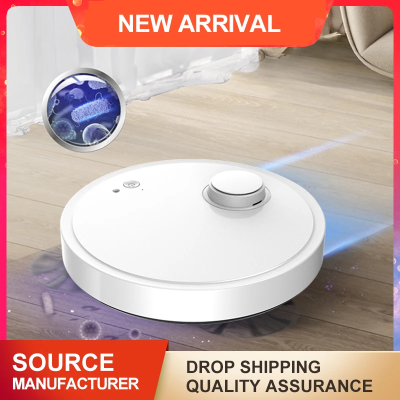 

200ML Smart Sweeping Robot Vacuum Cleaner Mopping Function Robot Vacuum Cleaner Strong 1200Pa Max Suction Mode Dust Container