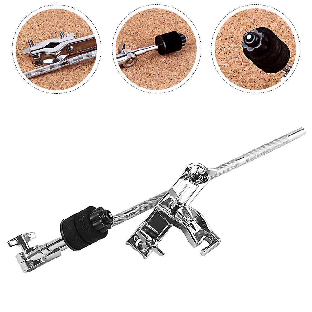 

Drum Cymbal Arm Boom Clamp Set Mounting Accessories Holder Stand Extension Clamps Arms Parts Short Grabber Clip Mount Percussion