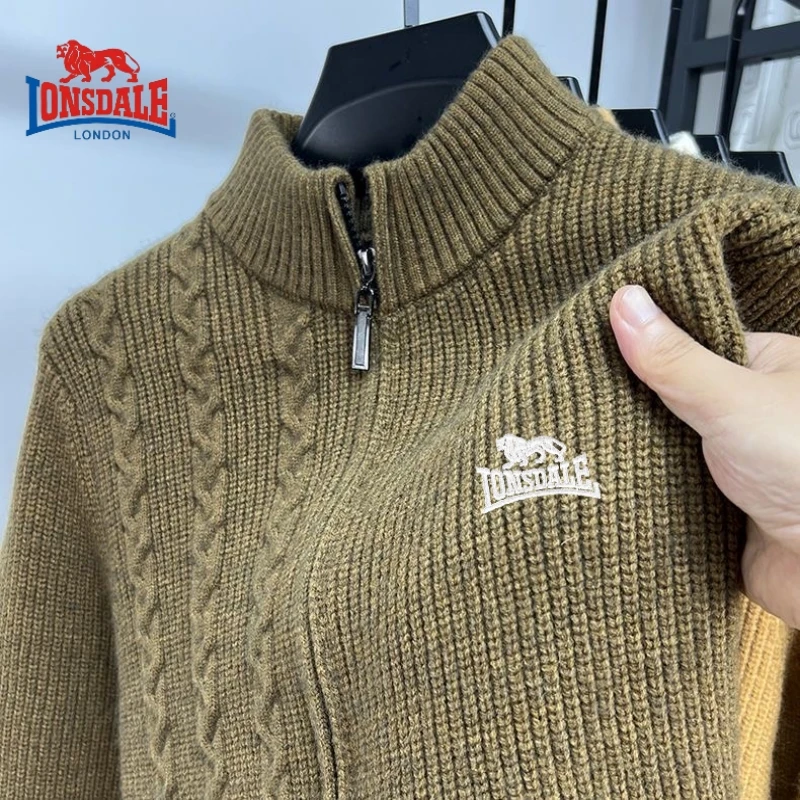 Мужской Высококачественный свитер с вышивкой куртка на молнии открытой