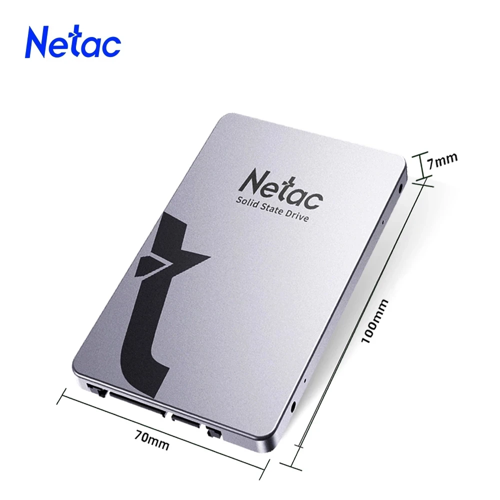 Жесткий диск Netac SSD 1 ТБ 240 ГБ 128 256 512 2 HDD SATA3 Внутренний твердотельный жесткий для