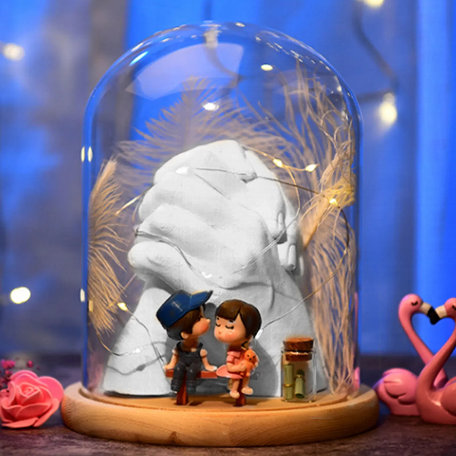 

3d-мини-форма ручной работы, модель следов, форма для порошка, подарок «сделай сам» на годовщину, помолвку, день рождения, День святого Валент...