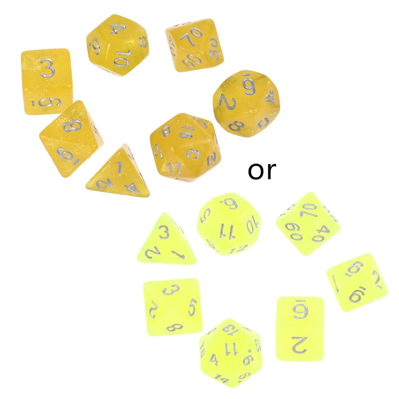 

7 шт., детские акриловые кости, различные размеры