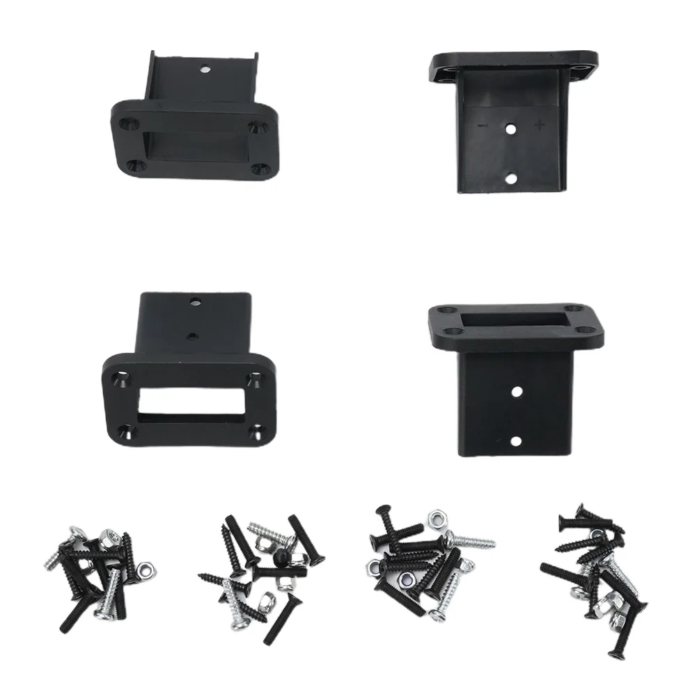 

4Pcs For Anderson Plug Flush Mount 50Amp Mounting Bracket Panel Cover For Caravan Camper Boat Truck With Screws