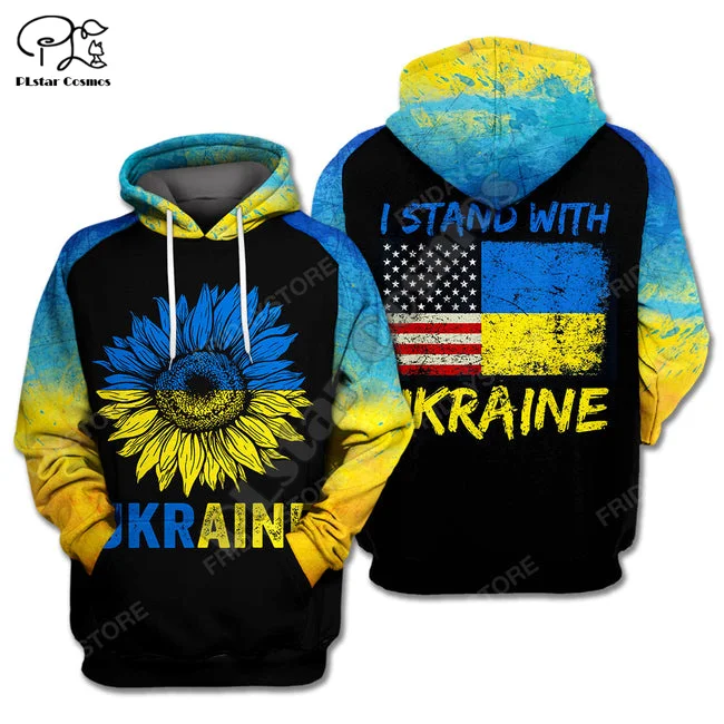 

Country Flag Ukraine Colorful Ukrainian Pullover Tracksuit 3DPrint Men/Women Harajuku Streetwear Casual Funny Jacket Hoodies 1A