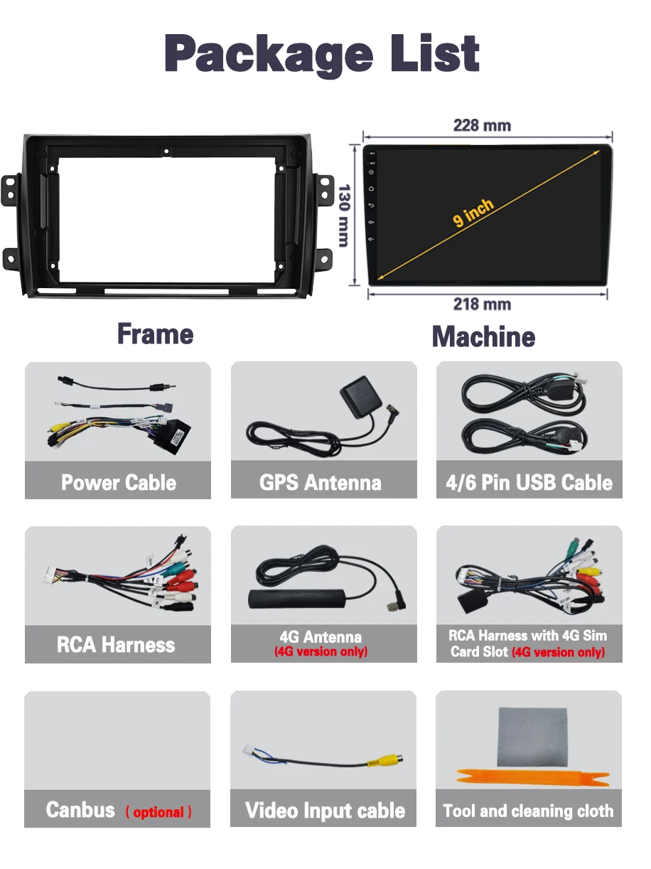 Автомагнитола Android14 для Suzuki SX4 2006 - 2013 Fiat Sedici 2005-2014 Carplay мультимедийный видеоплеер