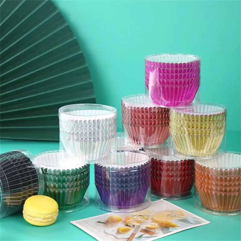 

Mini Nut Cups Foiled gold Muffin Cupcake Liner Cake Wrappers Baking Cup Tray Case Cake Paper Cups Pastry Tools Party Supplies