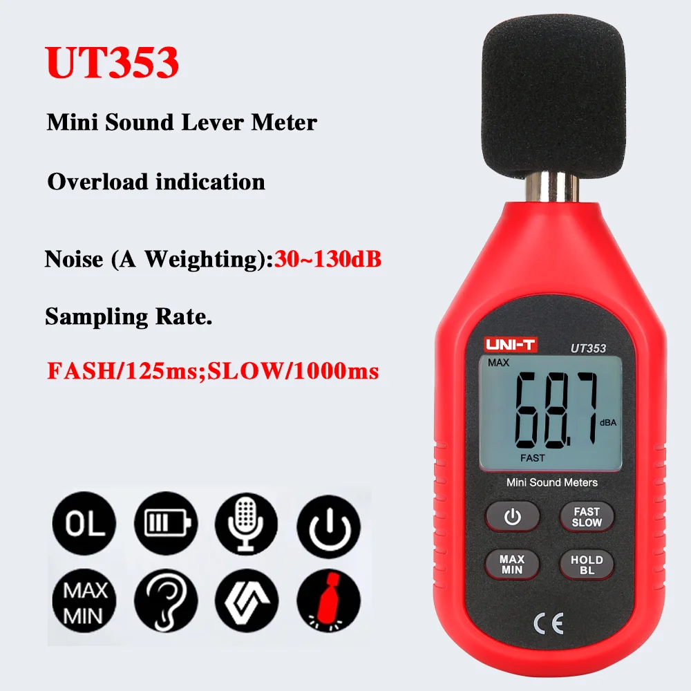 

UNI-T UT353 Цифровой шумомер Bluetooth
