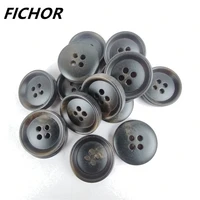 1020pcs 17mm 4 hole resin imitation horn coat buttons for clothing windbreaker sweaters handmade diy crafts sewing accessories
