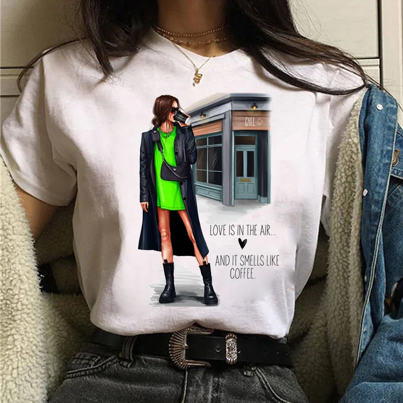 

New Women T Shirt Cute Tshirt Fashion Short Sleeve Tee Tops Female Harajuku T-shirt Graphic Tee 90s Girls T-shirt Streetwear