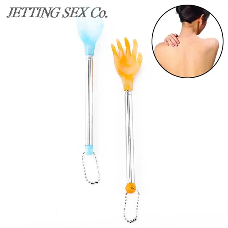 

Telescopic Scratcher Tickle Stainless Steel Back Massage Itch Anti Massage Stick Yellow And Blue For Steel Back Adjustable Relax