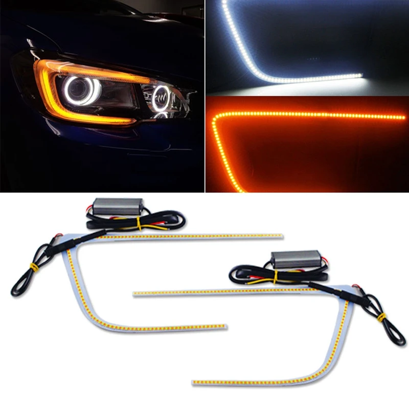 Автомобильный динамический светодиодный дневной ходовой фонарь Angel Eye DRL с