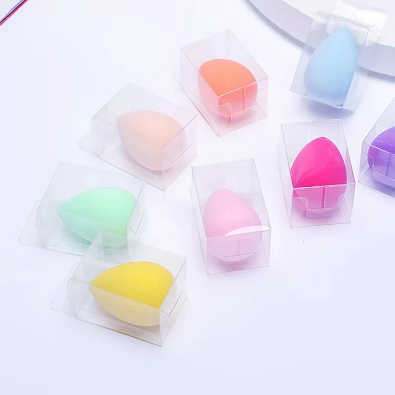 100pcs Soft Non Latex Custom Logo Makeup Sponge Custom Label Foundation Beauty Sponge Multi-colored Makeup Sponge DIY