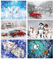 5d diamond painting christmas snow full square round diamond art for adults and kids embroidery diamond mosaic home decor