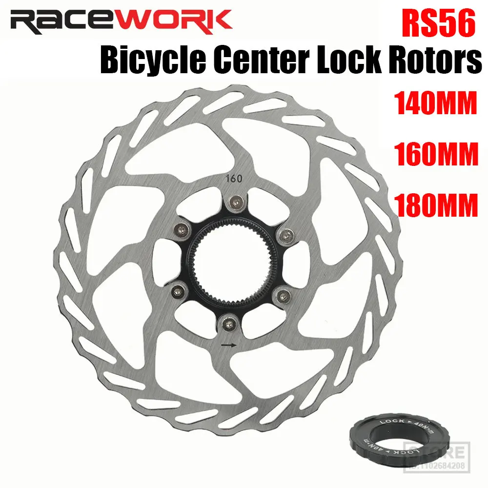 

Racework Mountain Road Bike Heat Dissipation Cooling Hollow Pads Disk Centerlock 140 / 160 / 180mm Disc Brake Rotor Center Lock
