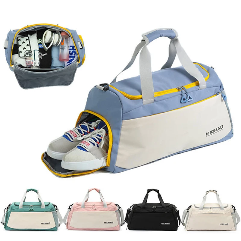 

Fitness Sports Bag Dry Wet Separation Gym Bag Yoga Luggage Handbag Crossbody Gym Backpack w/ Shoe Comparment Fitness Travel Bag