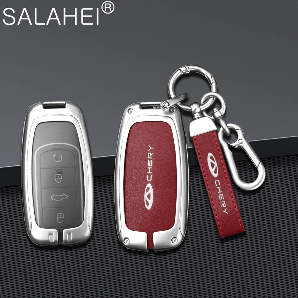 

Zinc Alloy Car Key Case Cover Remote Keychain Protection Shell For Chery Tiggo 8Pro 8Plus New Arrizo 5Plus 7Pro Auto Accessories