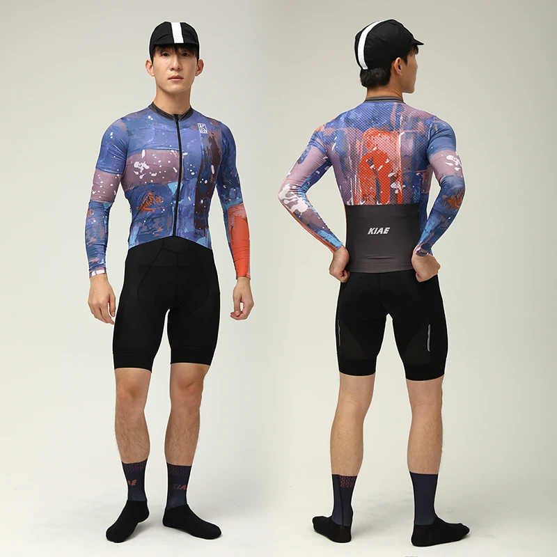 Велосипедная одежда KIAE с длинными рукавами для мужчин дышащий солнцезащитный