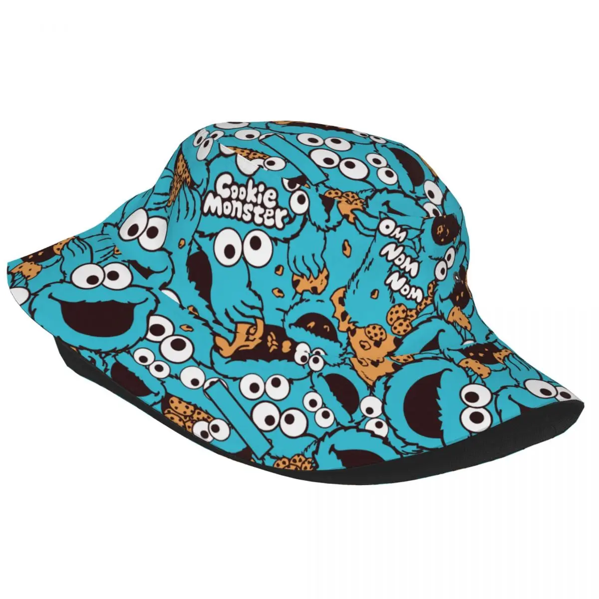 Фото Стильные панамы Travel Headwear Cute-S-Cookied-S-Monsters: уличная мода для мужчин и женщин, солнцезащитные шляпы, мультяшные шляпы-бобы, рыболовные кепки для отпуска №2
