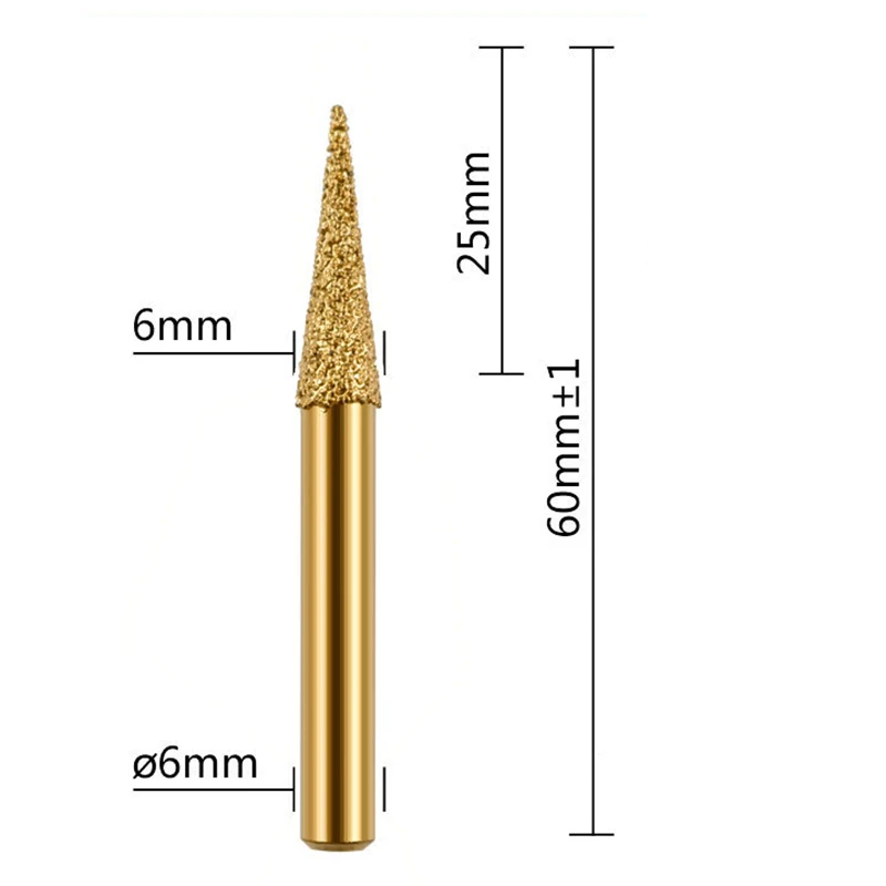 

Алмазные шлифовальные сверла, грубые вращающиеся сверла 6 мм, универсальная совместимость, вращающийся инструмент для резьбы по дереву и ка...