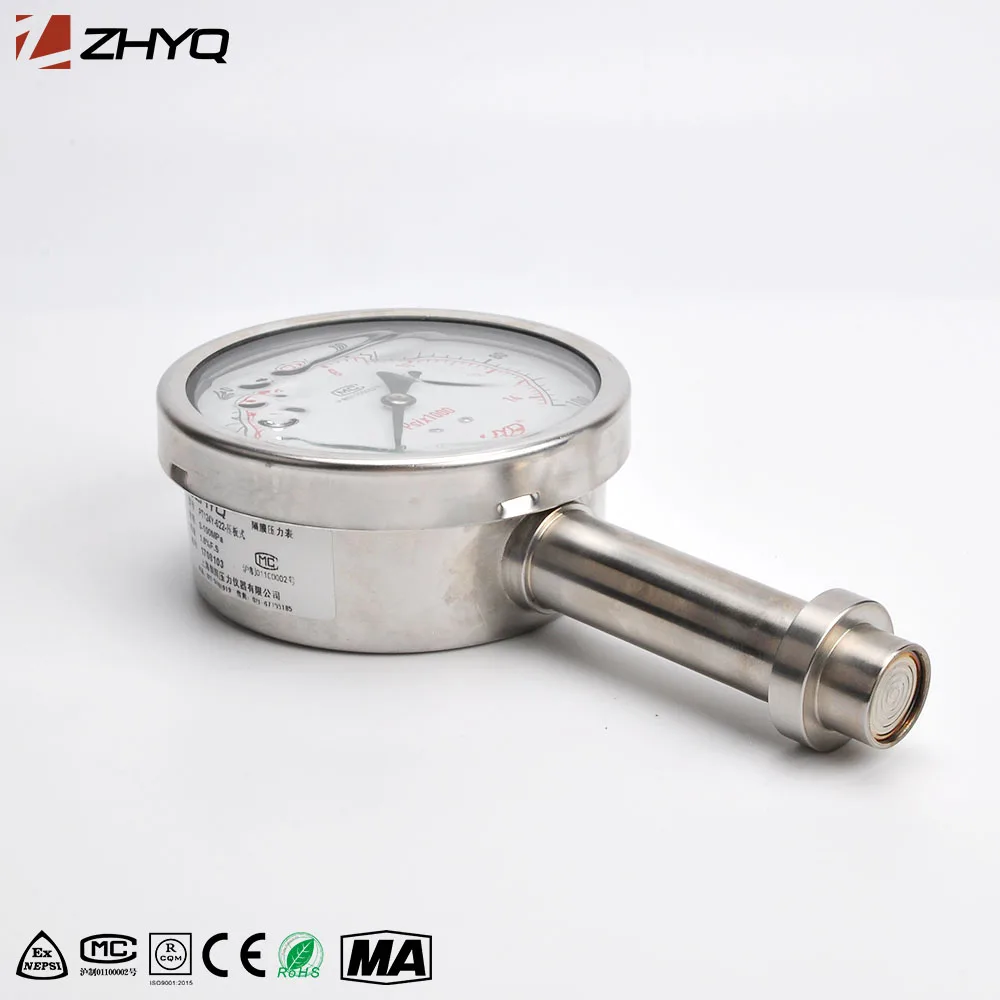 

Stainless Steel diaphragm seal type precision pressure gauges