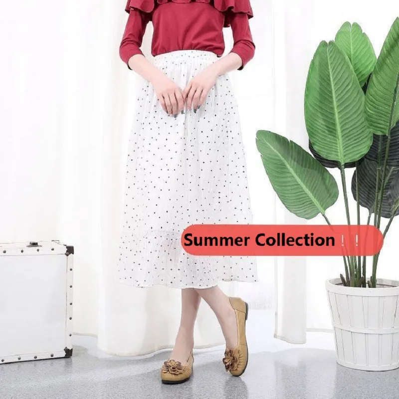 Plus Size Women Flats Floral Ballet Shoes For Women Summer Genuine Leather Moccasins Ladies Comfortable Driving Zapatos Mujer