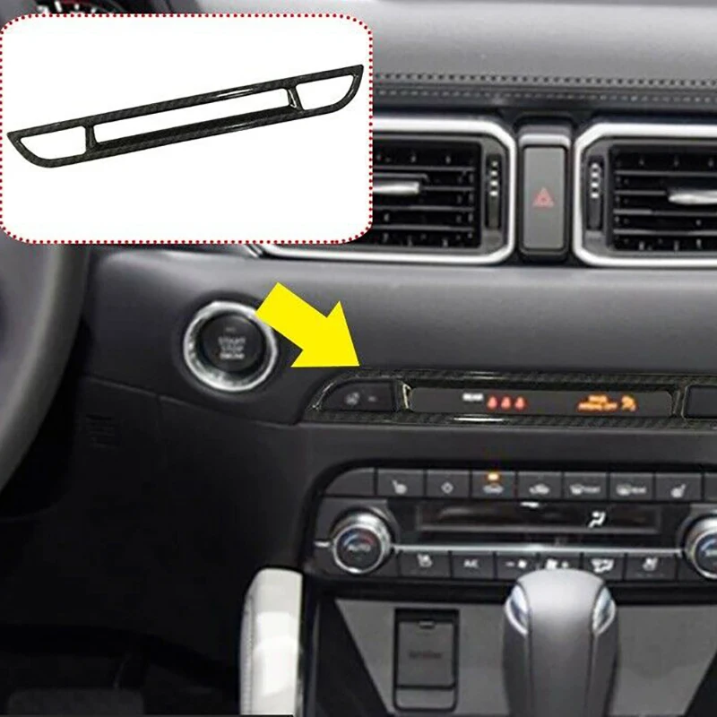 

1pc CD Control Panel Decoration Cover Trim for Mazda CX-5 2017-2020 Multi-Media Interior Mouldings Stickers Auto Accessories