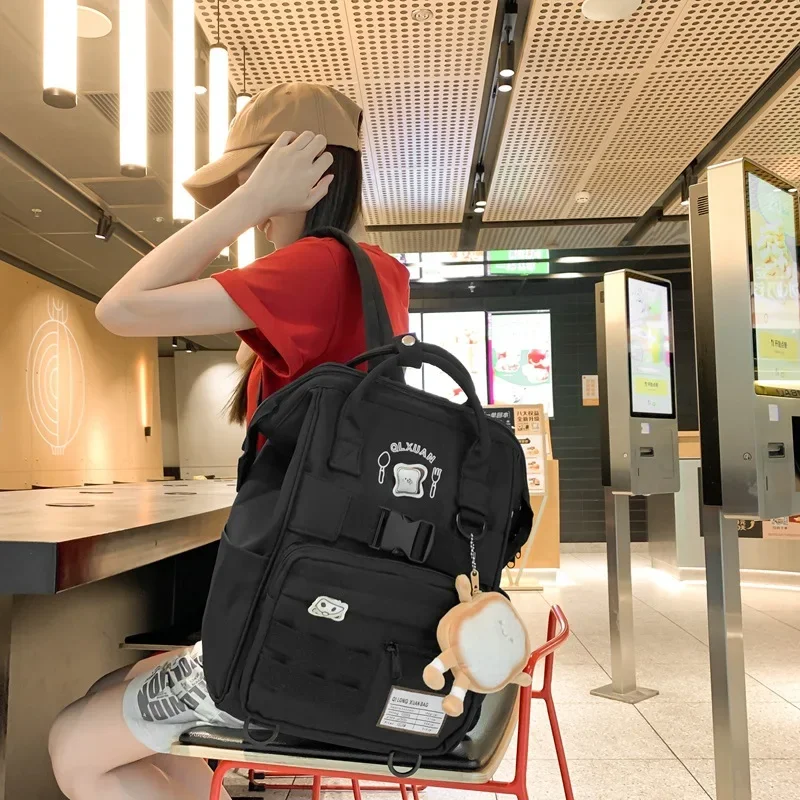 Фото TRAVEASY брендовый высококачественный студенческий рюкзак для колледжа, женский рюкзак большой вместимости, рюкзак для школьников младших классов №3