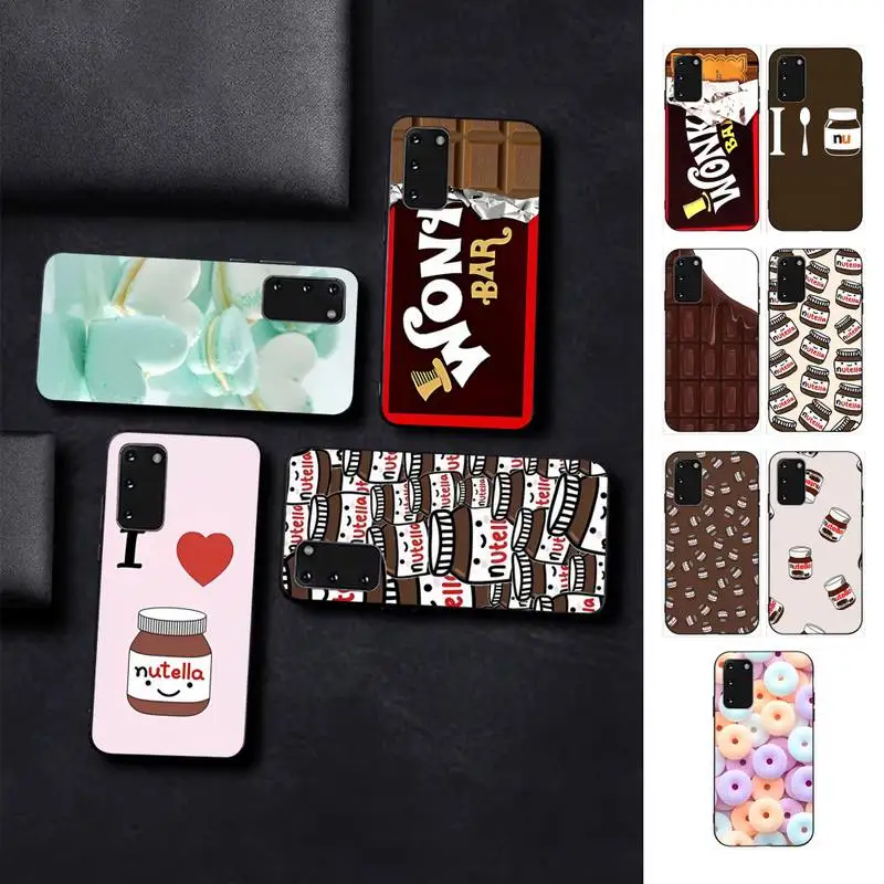 

Chocolate Nutella Phone Case for Samsung S10 21 20 9 8 plus lite S20 UlTRA 7edge