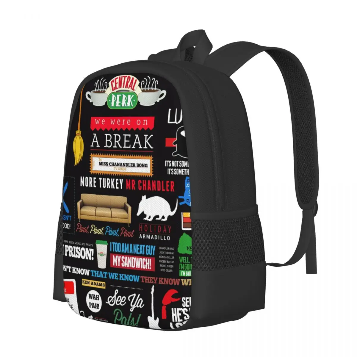 Friends Tv Show Backpack for Girls Boys Travel RucksackBackpacks for Teenage school bag