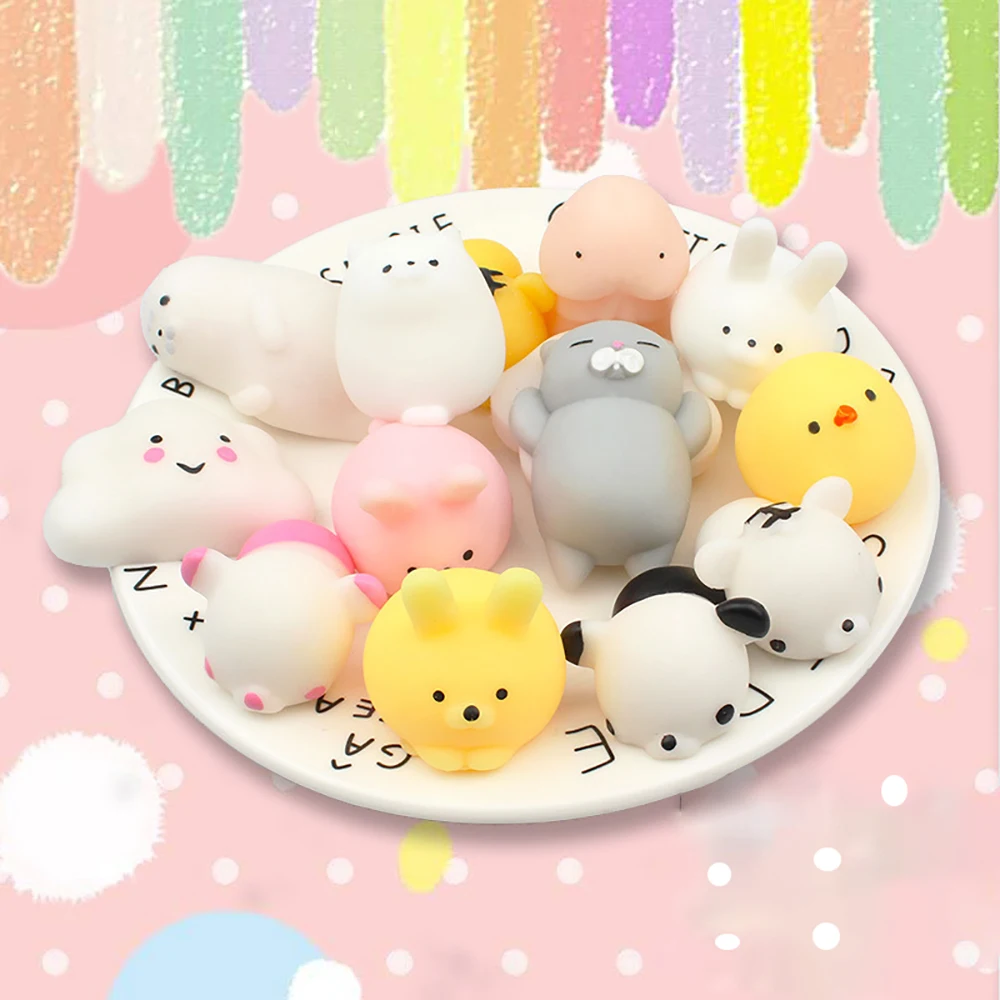 

Kawaii Squishies Mochi Anima Squishy Toys For Kids Antistress Ball Squeeze Party Favors Stress Relief Toys For Birthday
