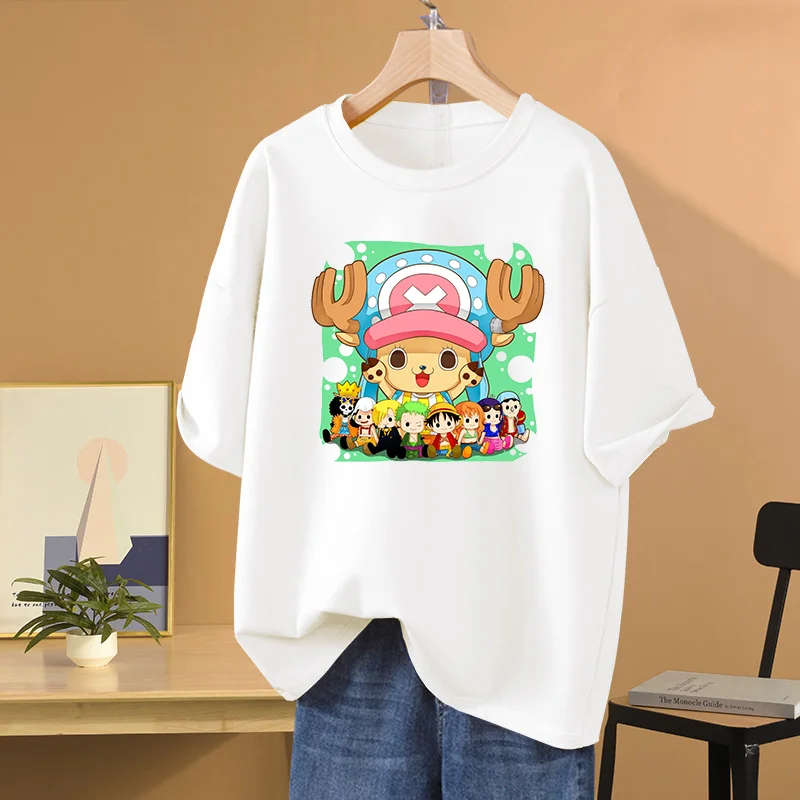 Футболка с Аниме ONE PIECE принтом Тони чоппера повседневная спортивная уличная